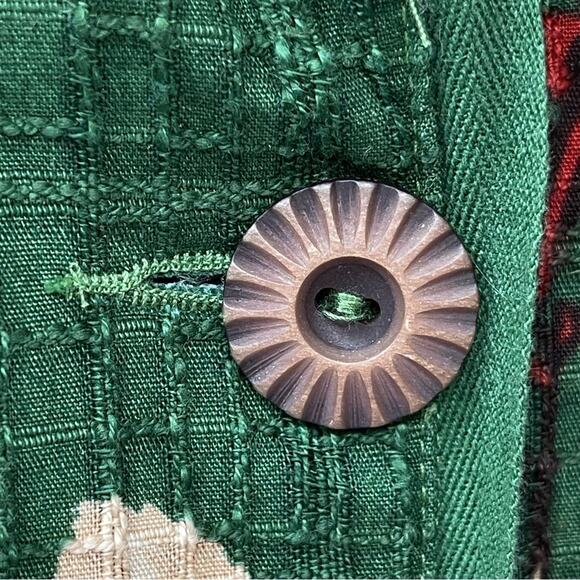 Koret 100% Cotton Floral Cottagecore Granny Core Button Front Blazer Size Medium - Picture 4 of 9